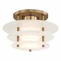 Hudson Valley Gatsby 11.75 Inch LED Flush Mount 9012F-AGB